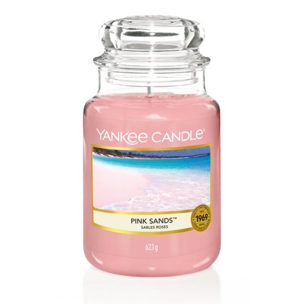 Yankee Candle Duftkerze im Glas (groß) PINK SANDS - Kerze mit Brenndauer bis zu 150 Stunden