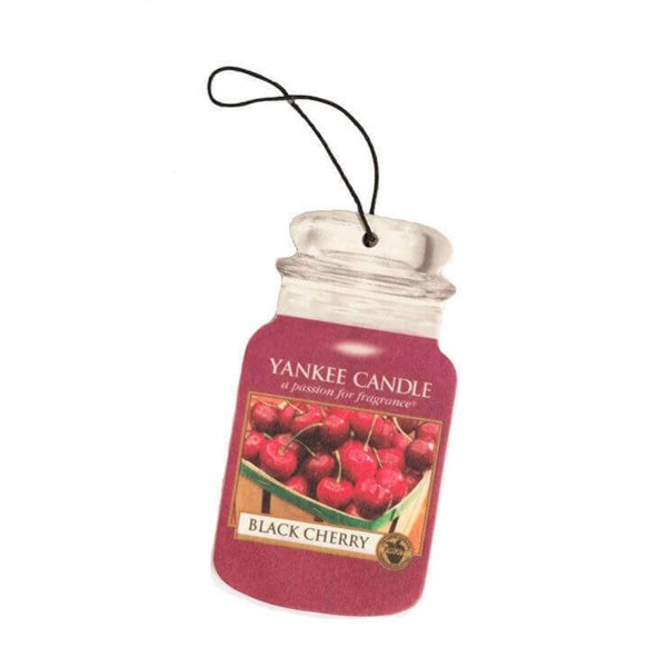 Auto Duft, Lufterfrischer BLACK CHERRY - Yankee Candle Car Jar Paper, Raumduft, Autoduft