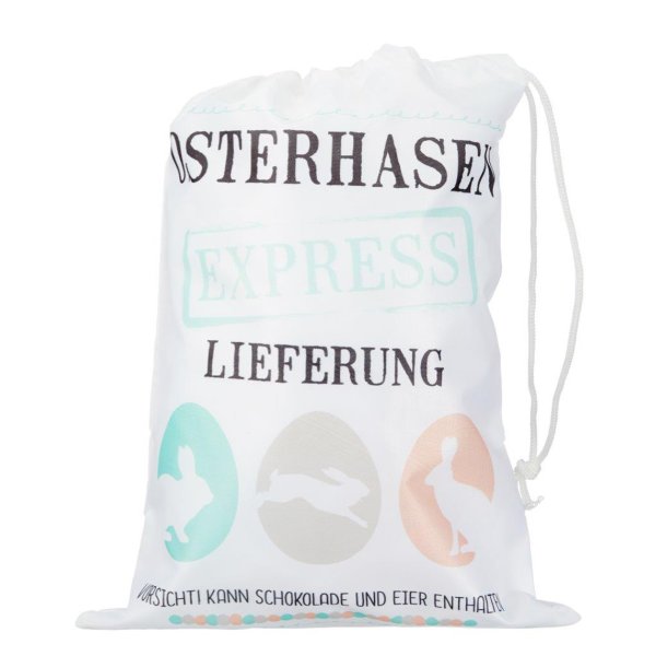 Ostertte Osterhasen Express 22x30 cm Geschenktte Ostern, Geschenktasche, Osternest