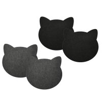 Filz Tischset Katze, 4er Set - Platzmatte Katzenkopf,...