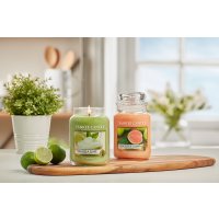 Yankee Candle Duftkerze im Glas (groß) VANILLA LIME - Kerze mit Brenndauer bis zu 150 Stunden