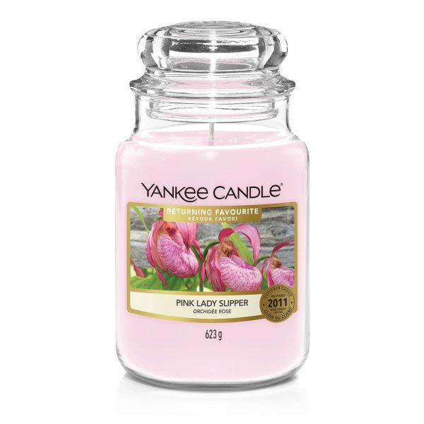 Yankee Candle Duftkerze im Glas (gross) PINK LADY SLIPPER - Returning Favourites (Limited Edition)