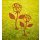 Gartenstecker Rose im Rost Design, Beetstecker H: 40 cm, Rostfigur für den Garten, Gartendeko, Metalldeko
