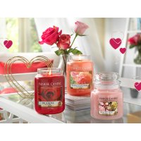 Yankee Candle Duftkerze im Glas (groß) SUN-DRENCHED APRICOT ROSE - Kerze mit Brenndauer bis zu 150 Stunden