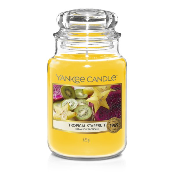 Yankee Candle Duftkerze im Glas (groß) TROPICAL STARFRUIT - The Last Paradise Collection