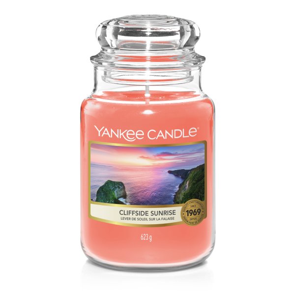 Yankee Candle Duftkerze im Glas (groß) CLIFFSIDE SUNRISE - The Last Paradise Collection