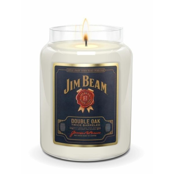 Duftkerze Jim Beam® DOUBLE OAK 570g im Glas - The Candleberry Company