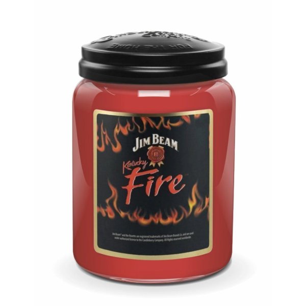 Duftkerze Jim Beam® KENTUCKY FIRE 570g im Glas - The Candleberry Company