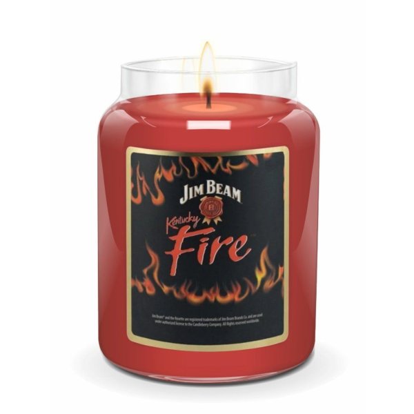 Duftkerze Jim Beam® KENTUCKY FIRE 570g im Glas - The Candleberry Company
