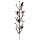 Gartenstecker Vögel auf Ästen an Stab mit Kugel im Rost Design, H: 150 cm - Rostfigur für den Garten, Gartendeko