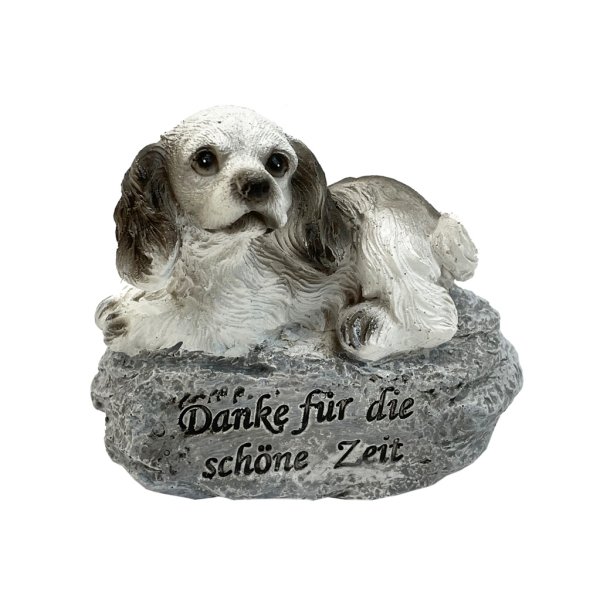 Grabschmuck Hund, klein -  Grabstein, Gedenkstein, Gedenktafel Haustier