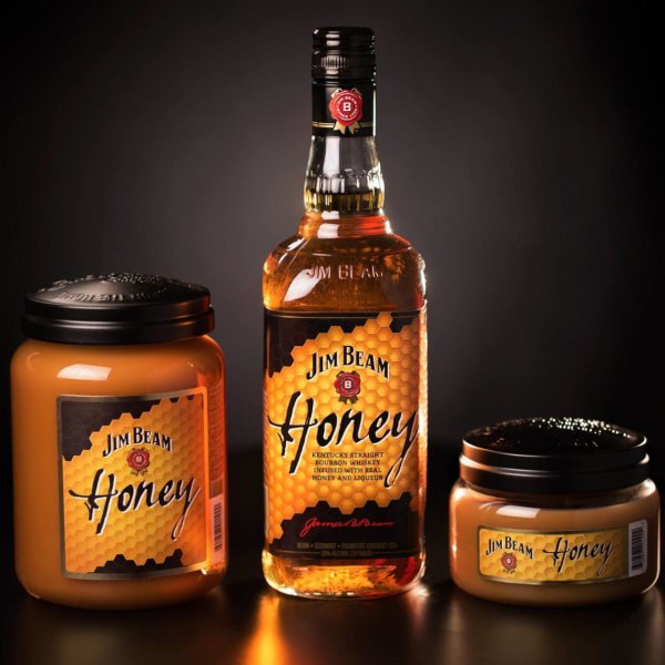 Duftkerze Jim Beam® HONEY 570g im Glas - The Candleberry Company