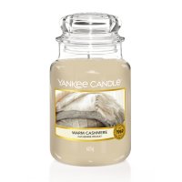 Yankee Candle Duftkerze im Glas (groß) WARM CASHMERE  -...