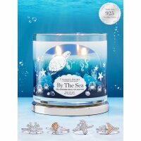 Duftkerze mit Ring By The Sea von Charmed Aroma, Kerze mit Schmuck (maritim) Gr. 5 / XS (50)