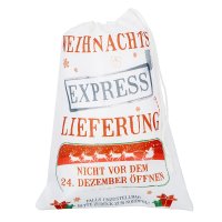 Weihnachtsbeutel "Express Lieferung" 22x30 cm -...