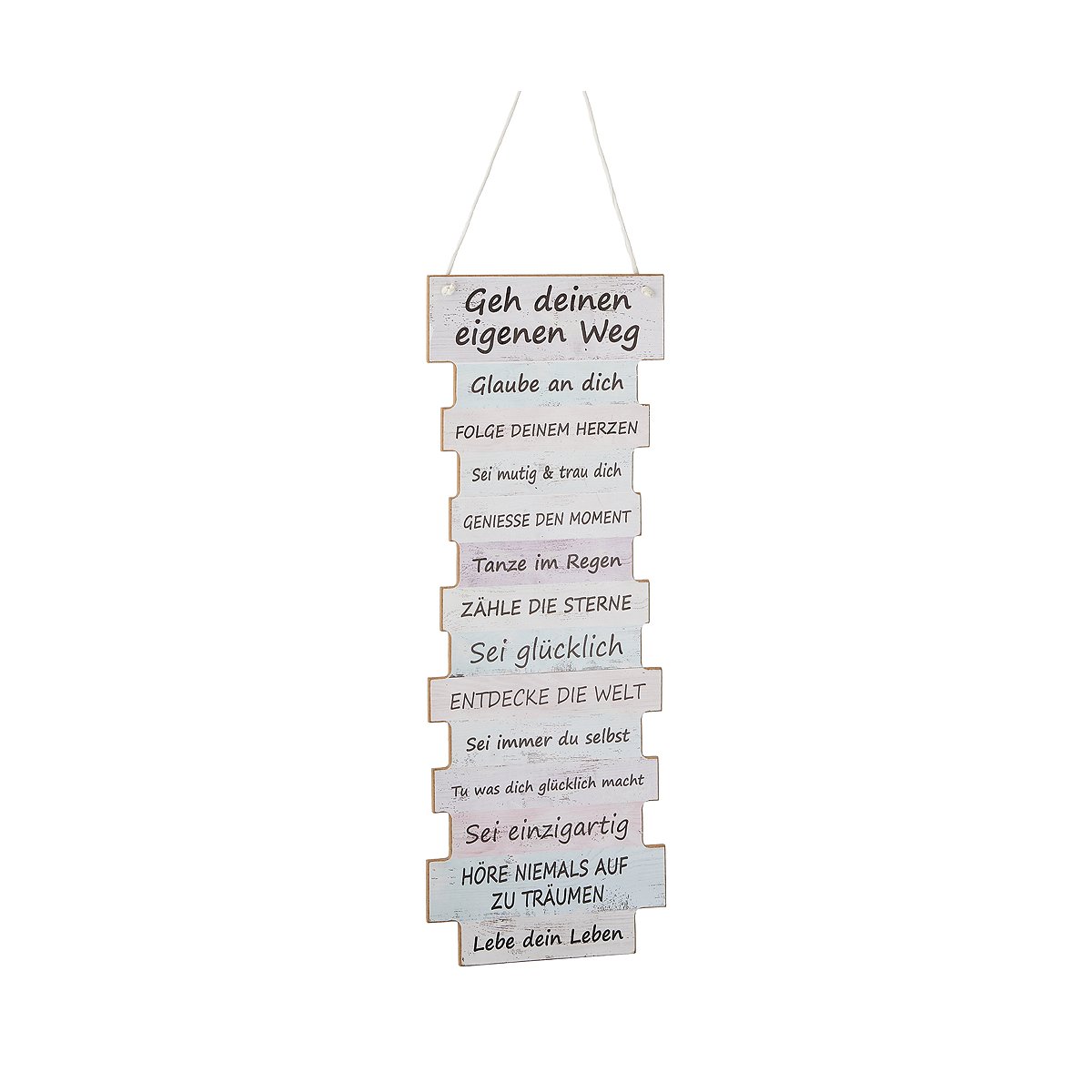 Plankenschild Geh Deinen Eigenen Weg Holzschild Mit Spruch Wandsc 5 95