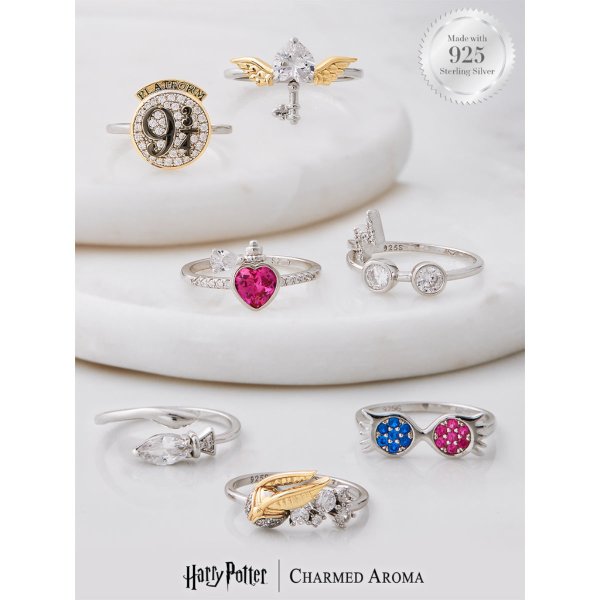 Harry Potter Magical Moments Duftkerze mit Ring von Charmed Aroma Gr. 9 / XL (Gr. 59/60)