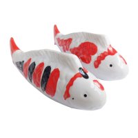 Koi Karpfen 16 cm aus Porzellan schwimmend 2er Set...