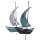 Gartenstecker Segelschiff 2er Set, maritime Gartendeko, Metalldeko, maritim dekorieren