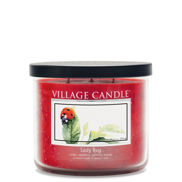 Village Candle Duftkerze im Glas (medium) Lady Bug - Tradition Jar - Gardeners Friends