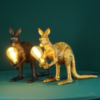 Tischleuchte Lampe Känguru Skippie gold -...