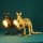 Tischleuchte Lampe Känguru Skippie gold - Tischlampe, Tierleuchte,Dekoleuchte, Stehlampe, Deko Lampe gold