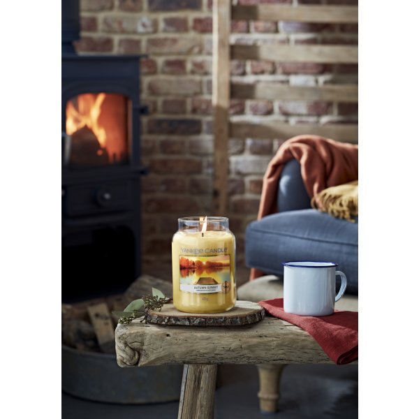 Yankee Candle Duftkerze im Glas (gro) AUTUMN SUNSET - Kerze mit Brenndauer bis zu 150 Stunden
