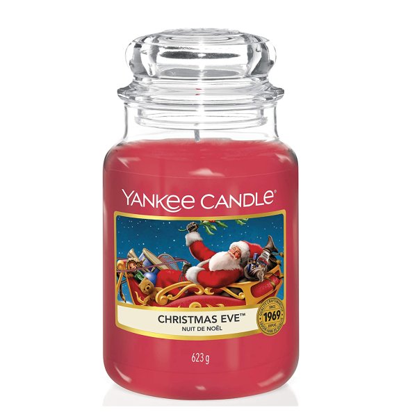 Yankee Candle Duftkerze im Glas (groß) CHRISTMAS EVE - Kerze mit Brenndauer bis zu 150 Stunden