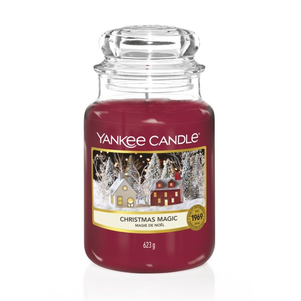 Yankee Candle Duftkerze im Glas (groß) CHRISTMAS MAGIC - Kerze mit Brenndauer bis zu 150 Stunden