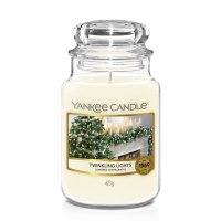 Yankee Candle Duftkerze im Glas (groß) TWINKLING LIGHTS - Kerze mit Brenndauer bis zu 150 Stunden