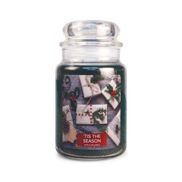 Village Candle Duftkerze im Glas (groß) Tis the Season - Fantasy Edition - Kerze mit 2-Docht Technologie