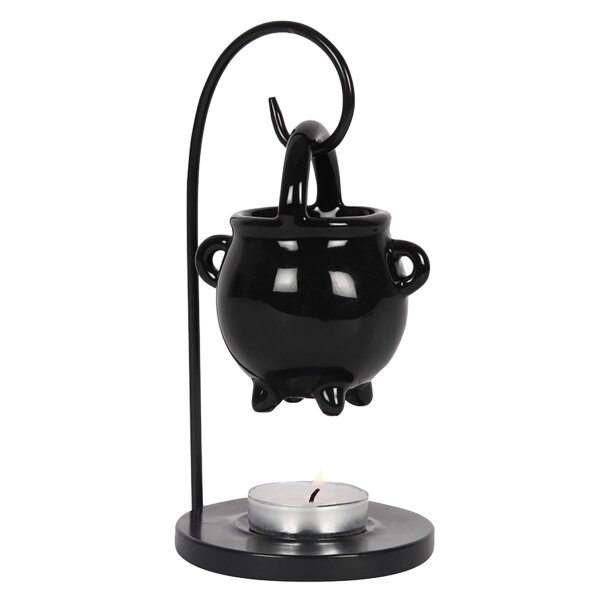 Duftlampe Ölbrenner Hexenkessel Halloween - Verdunster, Aromalampe für Duftöl und Duftwachs, Deko