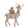 Hirsch Figur Forest Friends, H: 35 cm - Deko Hirsch Herbst / Winter, Skulptur Hirsch, Tisch Skulptur, Landhaus Deko, Waldtiere, Weihnachten Deko