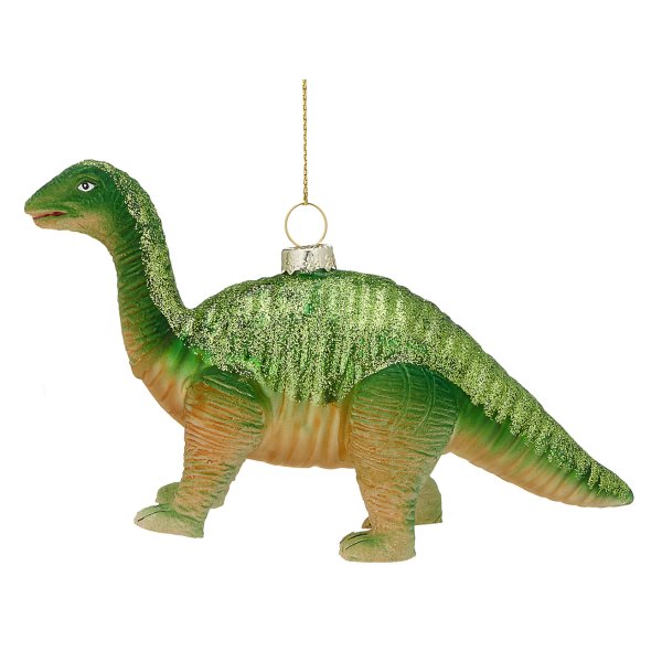 Baumschmuck Dinosaurier Dino aus Glas als Baumkugel, Weihnachtsdeko, Christbaumkugel, Christbaumschmuck