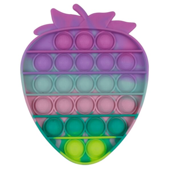 Fidget Pop Toys Erdbeere Pastellfarben - Kindergeburtstag, Mitgebsel, Spaß