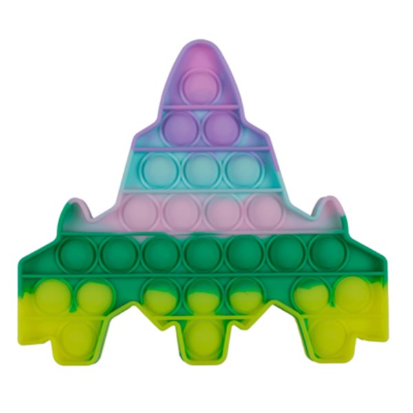 Fidget Pop Toys Rakete Pastellfarben - Kindergeburtstag, Mitgebsel, Spaß