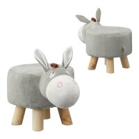 Kinder Hocker Esel H:30 cm - Kinderhocker Tierdesign, Kinderstuhl, Schemel