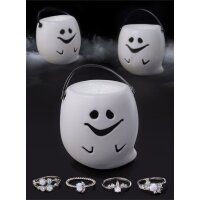 Badebombe Ghost mit Ring von Charmed Aroma, Badekugel Gespenst mit Schmuck, Halloween Gr. 5 = XS (50)