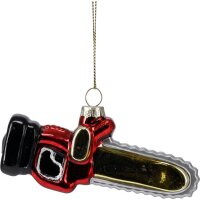 Baumschmuck Werkzeug 5er Set (Akkubohrer, Säge, Hammer, Pinsel, Maßband ) - Baumdeko für Männer und Handwerker, Weihnachtsdeko, Christbaumschmuck, Weihnachten