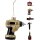 Baumschmuck Werkzeug 5er Set (Akkubohrer, Säge, Hammer, Pinsel, Maßband ) - Baumdeko für Männer und Handwerker, Weihnachtsdeko, Christbaumschmuck, Weihnachten