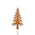 Gartenstecker Tanne H: 25 cm - Rostfigur für den Garten, Gartendeko, Weihnachten, Tannenbaum
