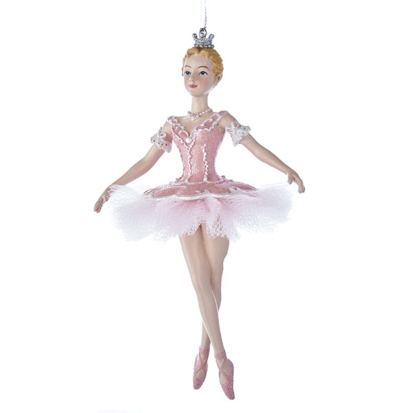 Baumschmuck Ballett Tänzerin rosa - Baumkugel Ballerina, Weihnachtsdeko, Christbaumkugel