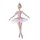 Baumschmuck Ballett Tänzerin rosa - Baumkugel Ballerina, Weihnachtsdeko, Christbaumkugel