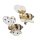 Biene Gold Glitter 2er Set mit Clip -  Geschenk für Imker, Weihnachtsdeko, Christbaumschmuck