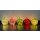 Dekoleuchte Apfel (S) Glas, Dunkelgrün **B-WARE**  Apfel Lampe mit LED Lichterkette, Dekolampe, Tischleuchte, Apfellampe