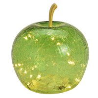 Dekoleuchte Apfel (S) Glas **B-Ware** Hellgrün,...