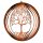 Windspiel Spirale Baum 26 cm im Rost Design - Garten Deko, Rostdeko, Hänger, Fensterschmuck