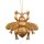 Baumschmuck Biene, gold -  Geschenk für Imker, Baumkugel, Weihnachtsdeko, Christbaumkugel