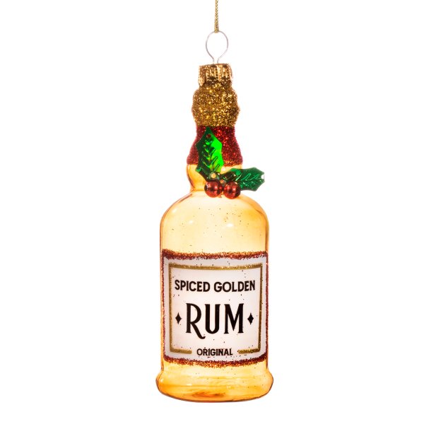 Baumschmuck Rum Flasche - Baumkugel, Weihnachtsdeko, Christbaumkugel, Weihnachten