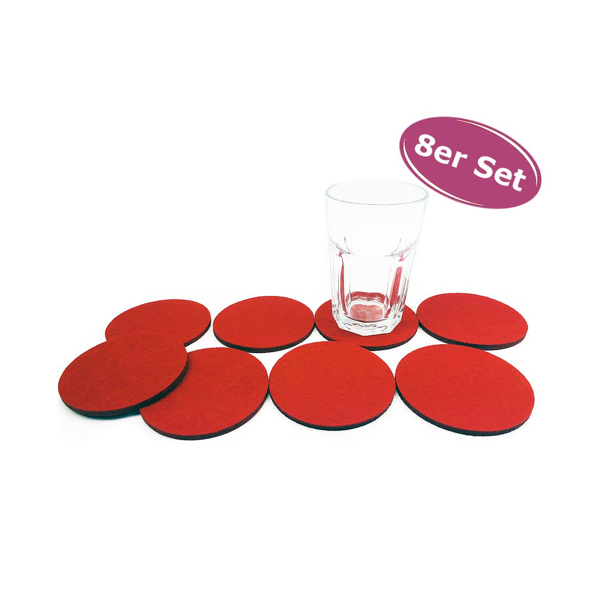 6er Set Bier-Untersetzer Aus Filz - Lustige Sprüche Für Oktoberfest & Mottopartys